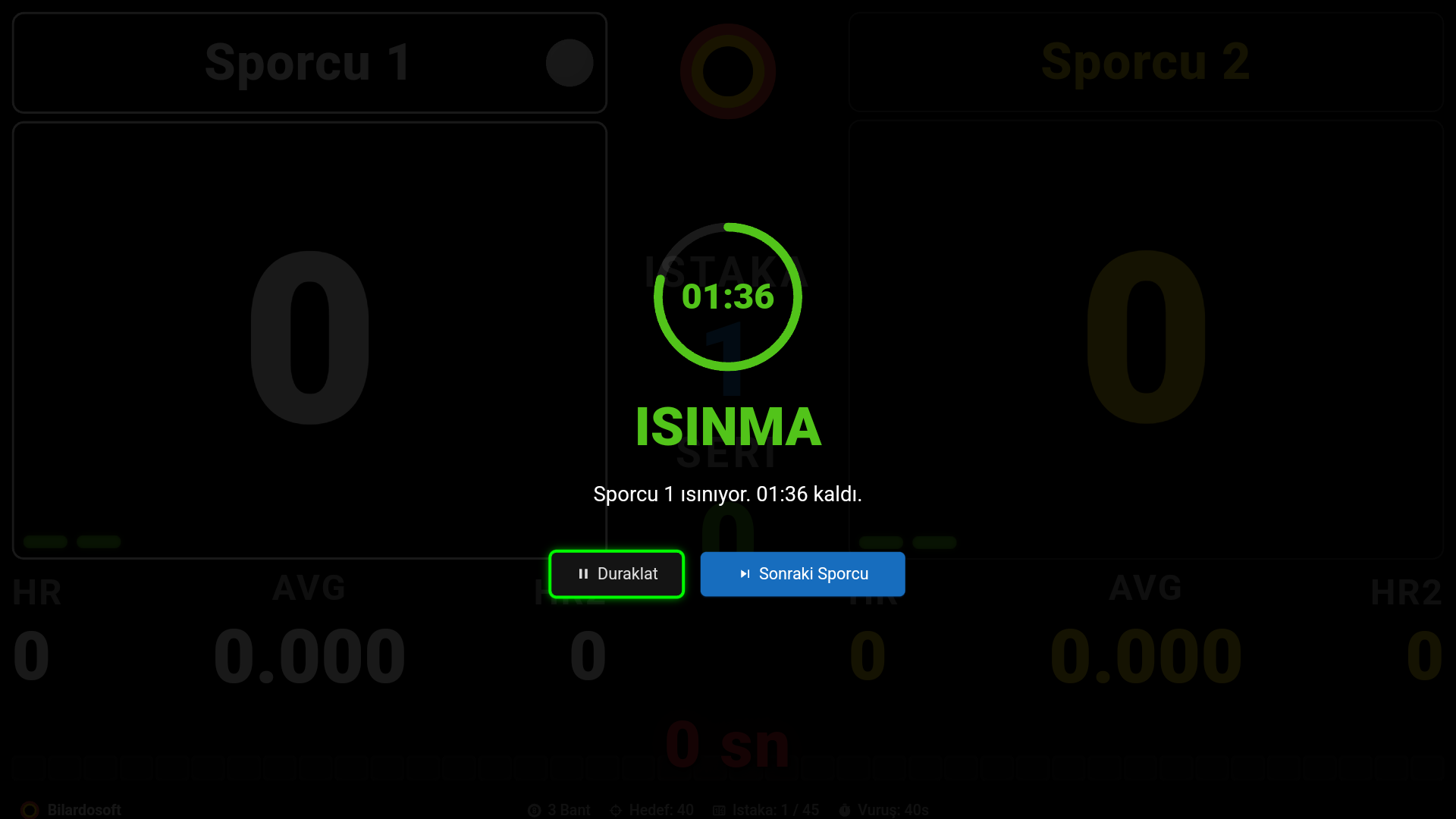 Isınma Ekranı